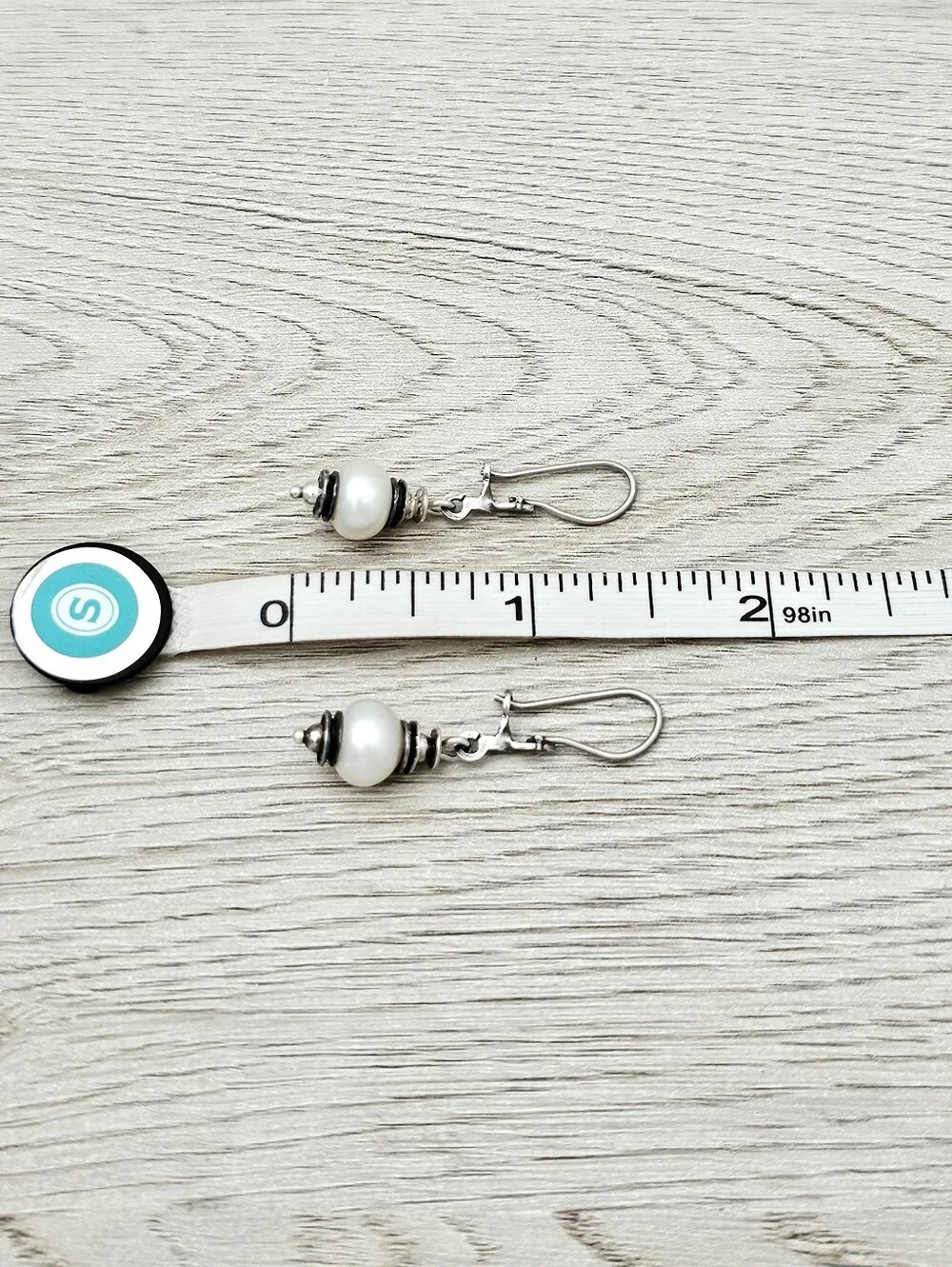 Silpada Sterling Silver Pearl 'Light The Way' Drop Earrings W0922